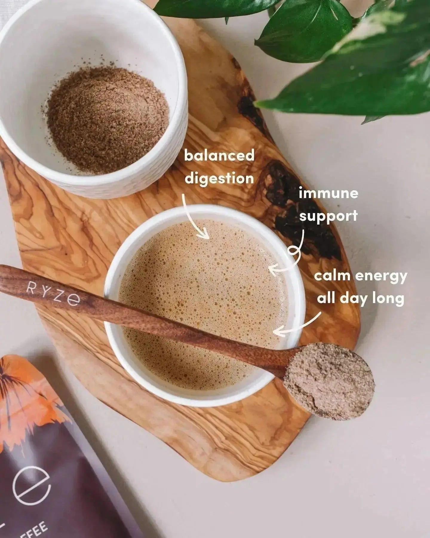 RYZE Mushroom Coffee Houston – 30 Servings (Pack of 2) | Lion’s Mane & Adaptogen Blend